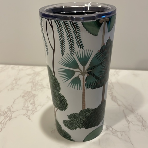 Tropical Trees Tumbler, 20oz., Stainless steel and plastic - Picture 2 of 7